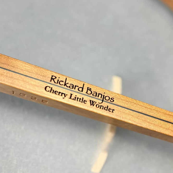 Rickard 11" Cherry Little Wonder Banjo with Antiqued Brass Hardware Rickard 5 String Banjos