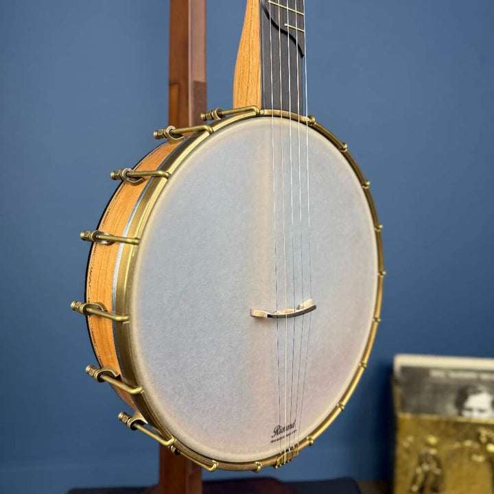 Rickard 12" Cherry Little Wonder Banjo with Antiqued Brass Hardware Rickard 5 String Banjos