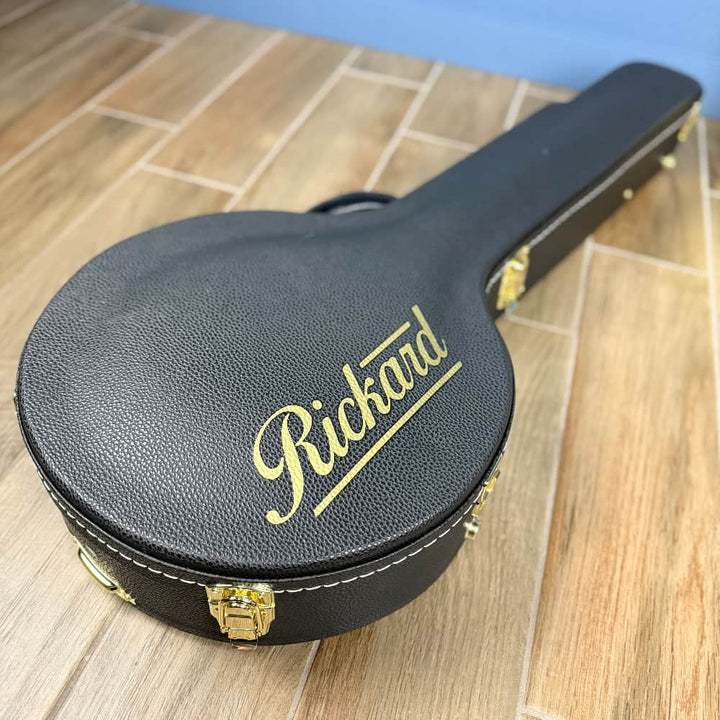 Rickard 12" Cherry Little Wonder Banjo with Antiqued Brass Hardware Rickard 5 String Banjos