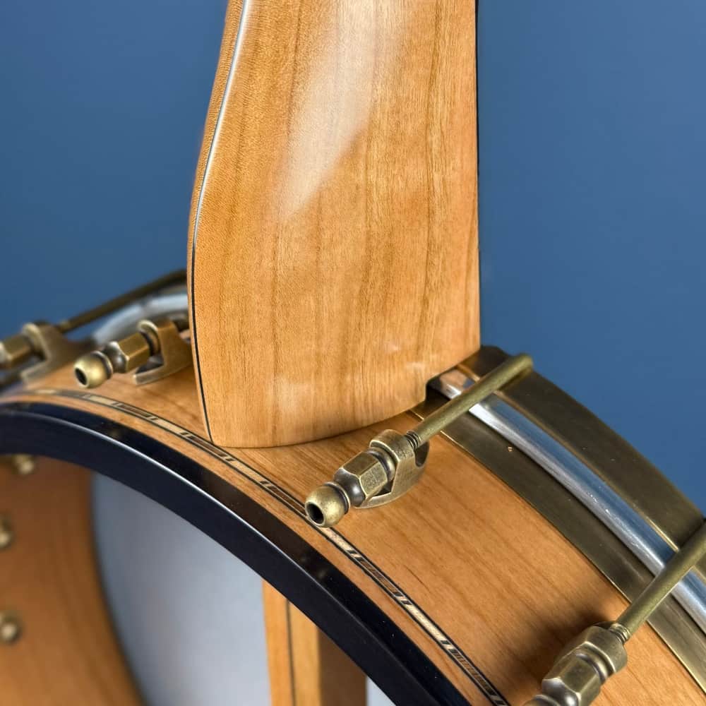 Rickard 12" Cherry Little Wonder Banjo with Antiqued Brass Hardware Rickard 5 String Banjos