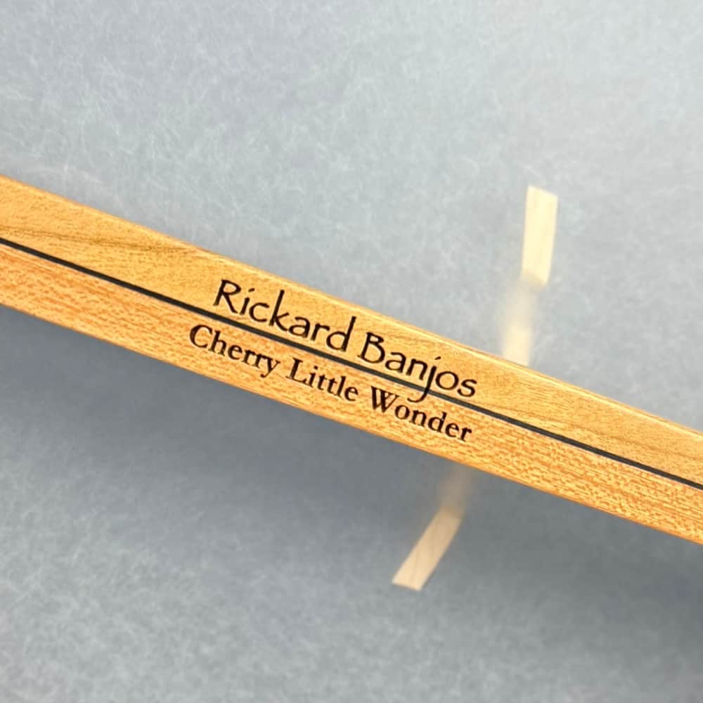 Rickard 12" Cherry Little Wonder Banjo with Antiqued Brass Hardware Rickard 5 String Banjos