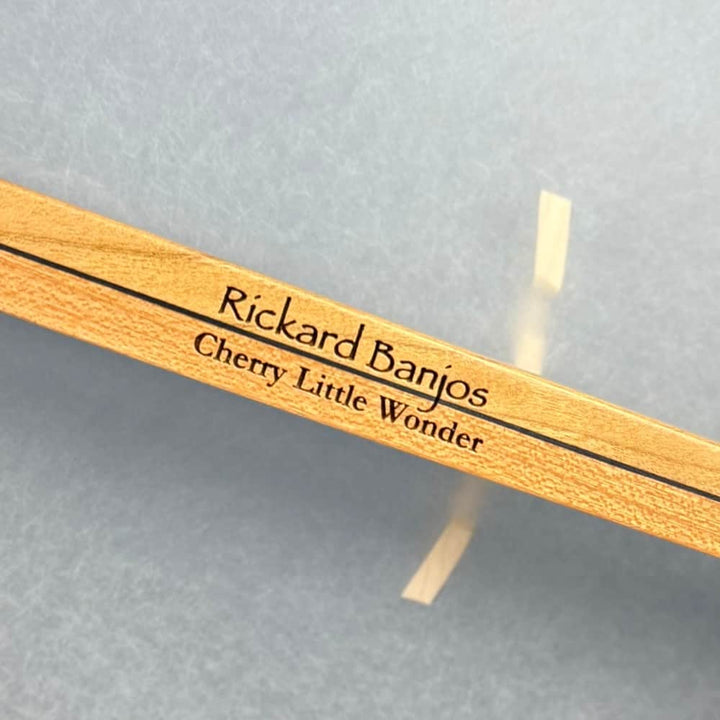 Rickard 12" Cherry Little Wonder Banjo with Antiqued Brass Hardware Rickard 5 String Banjos