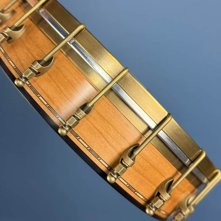 Rickard 12" Cherry Little Wonder Banjo with Antiqued Brass Hardware Rickard 5 String Banjos