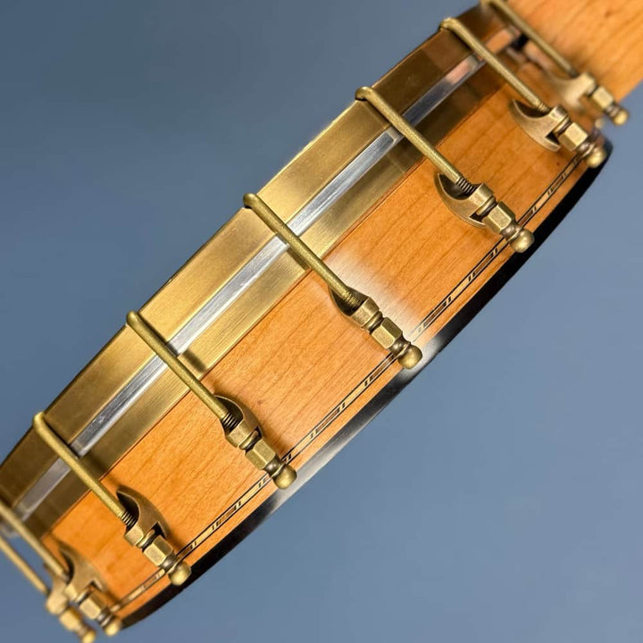 Rickard 12" Cherry Little Wonder Banjo with Antiqued Brass Hardware Rickard 5 String Banjos