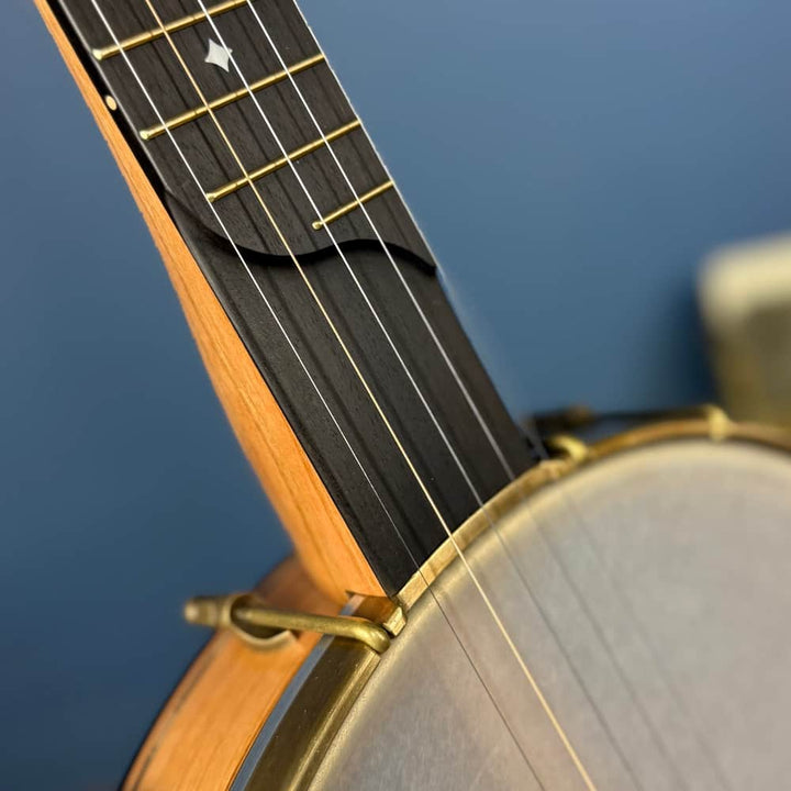 Rickard 12" Cherry Little Wonder Banjo with Antiqued Brass Hardware Rickard 5 String Banjos