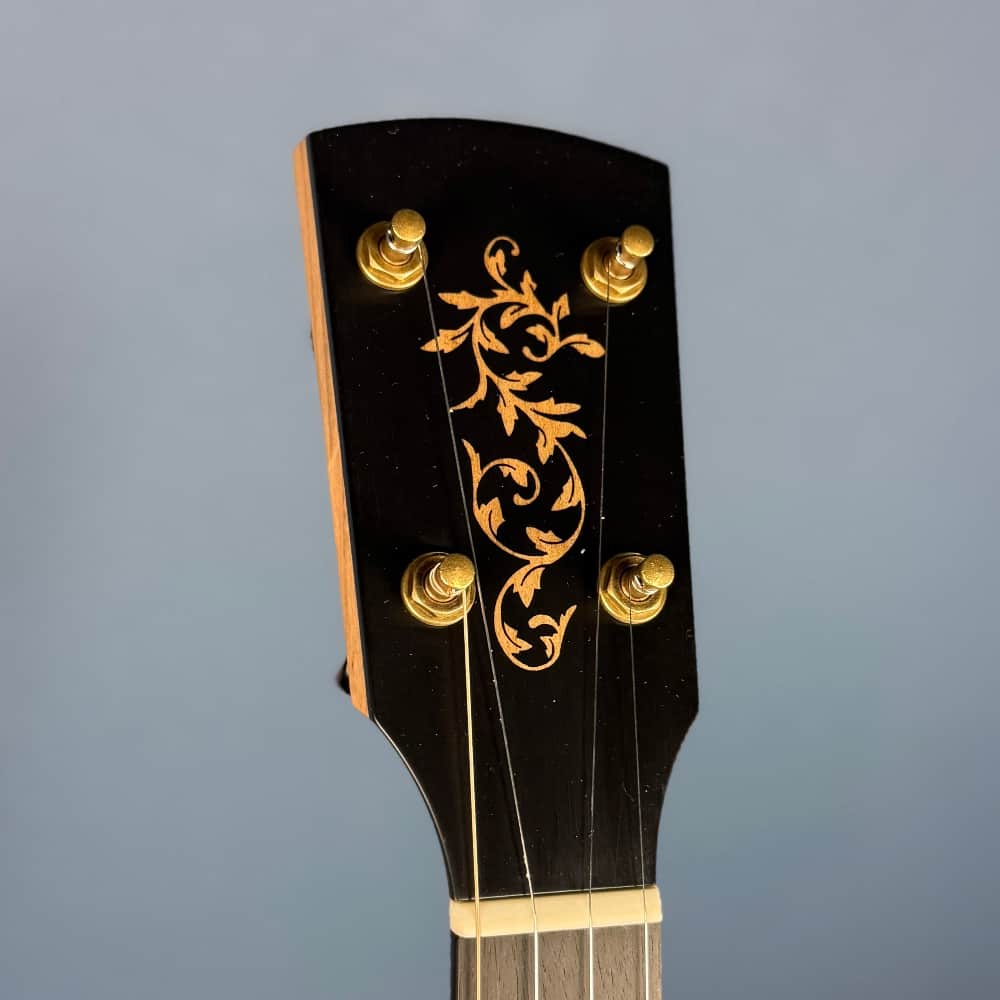 Rickard 12" Cherry Little Wonder Banjo with Antiqued Brass Hardware Rickard 5 String Banjos