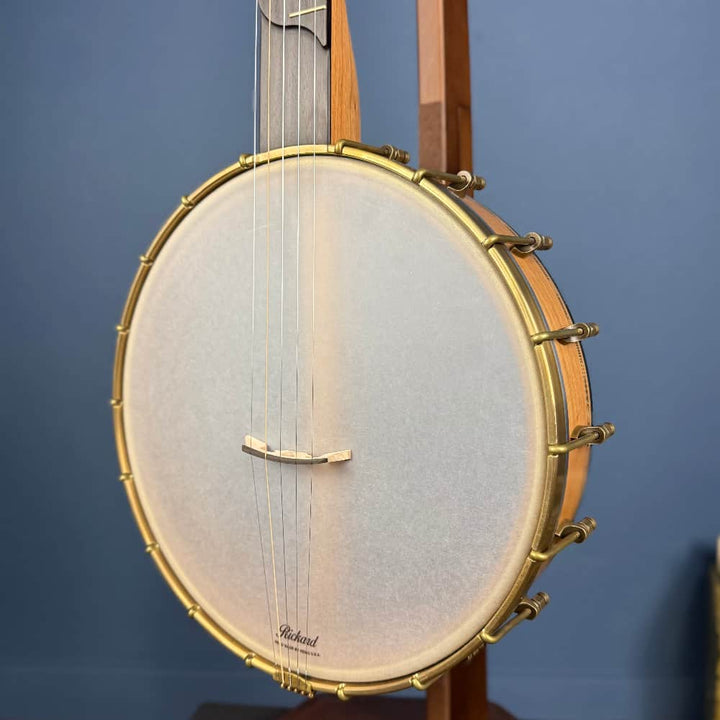 Rickard 12" Cherry Little Wonder Banjo with Antiqued Brass Hardware Rickard 5 String Banjos