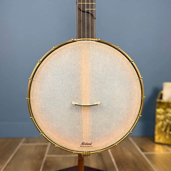 Rickard 12" Cherry Little Wonder Banjo with Antiqued Brass Hardware Rickard 5 String Banjos
