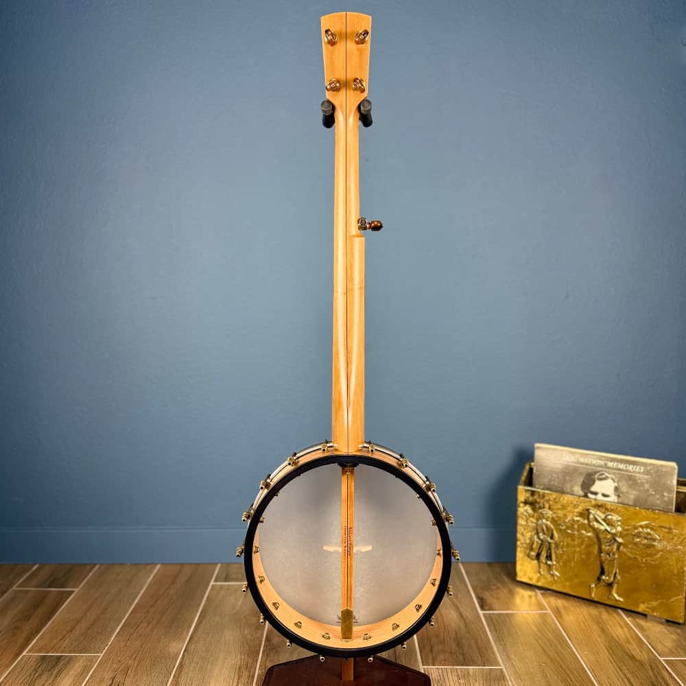 Rickard 12" Cherry Little Wonder Banjo with Antiqued Brass Hardware Rickard 5 String Banjos