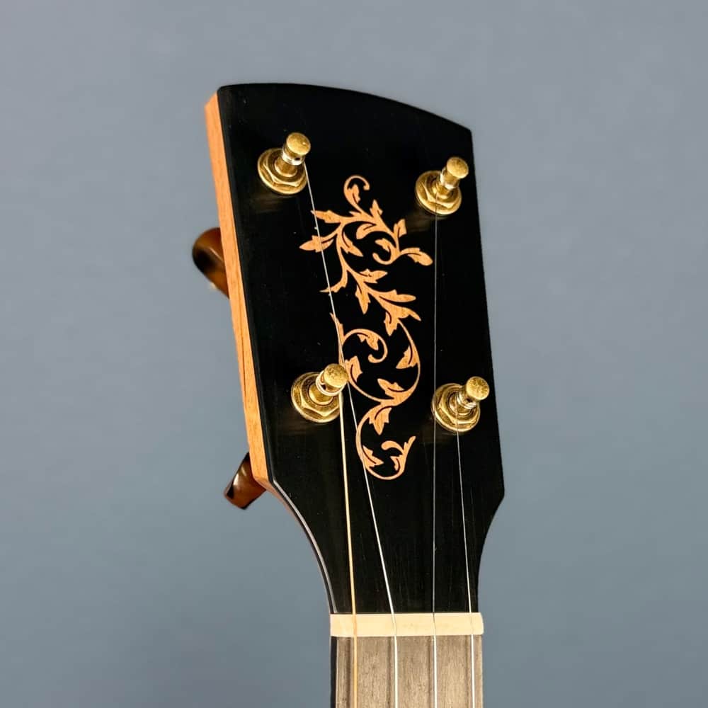 Rickard 12" Cherry Little Wonder Banjo with Antiqued Brass Hardware Rickard 5 String Banjos