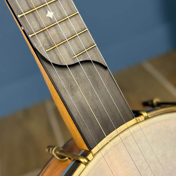 Rickard 12" Cherry Little Wonder Banjo with Antiqued Brass Hardware Rickard 5 String Banjos
