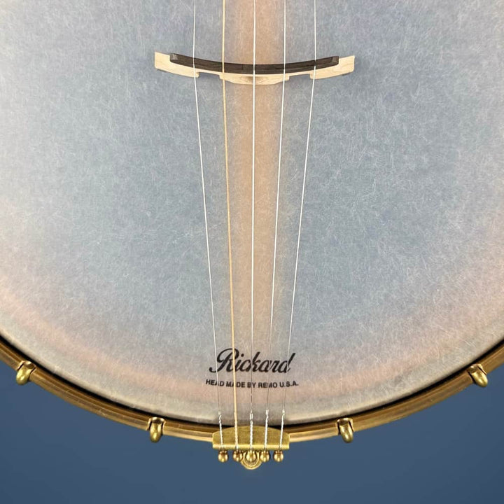 Rickard 12" Cherry Little Wonder Banjo with Antiqued Brass Hardware Rickard 5 String Banjos