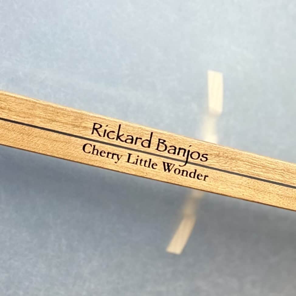 Rickard 12" Cherry Little Wonder Banjo with Antiqued Brass Hardware Rickard 5 String Banjos