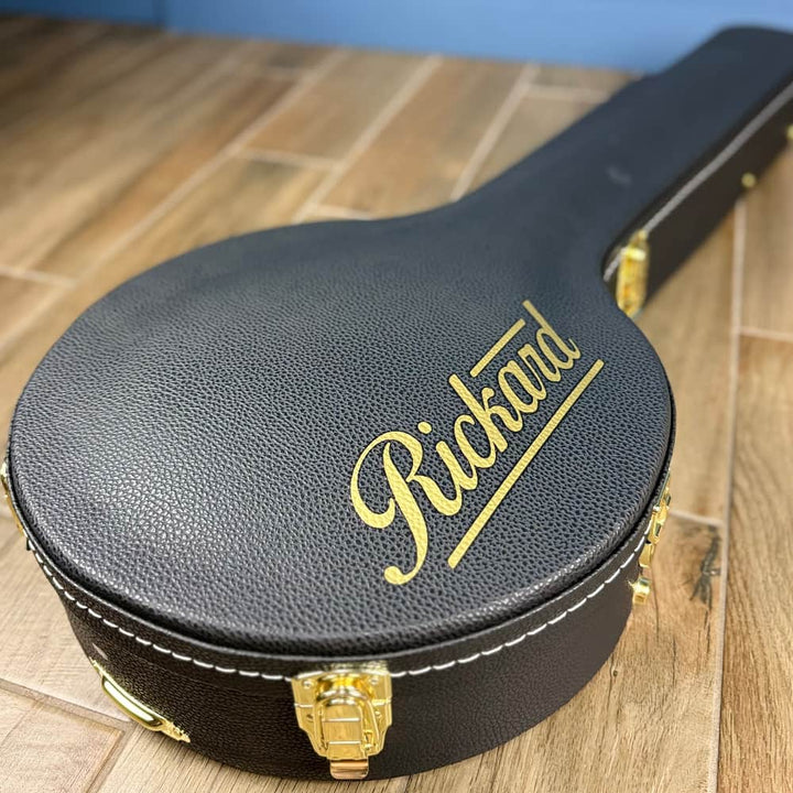 Rickard 12" Cherry Little Wonder Banjo with Antiqued Brass Hardware Rickard 5 String Banjos