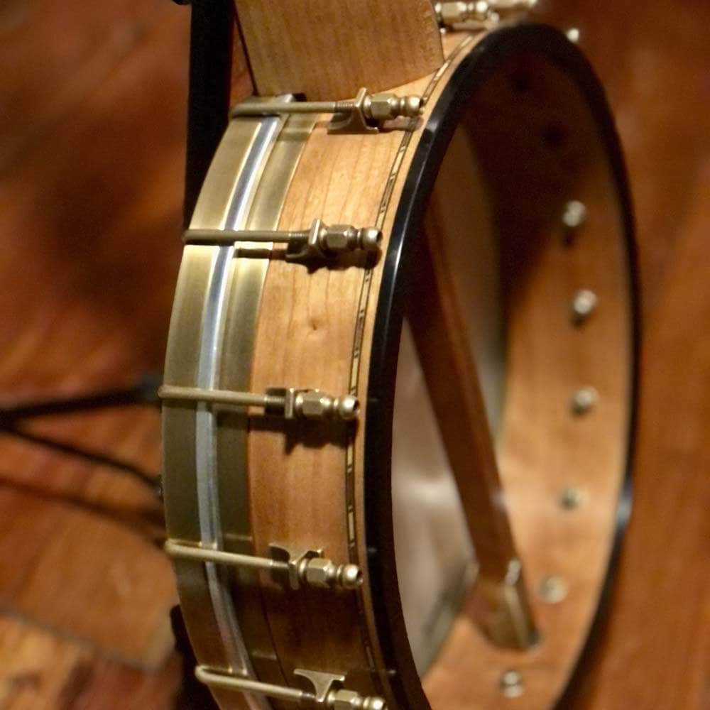 Rickard 12" Cherry Little Wonder Banjo with Antiqued Brass Hardware Rickard String Instruments