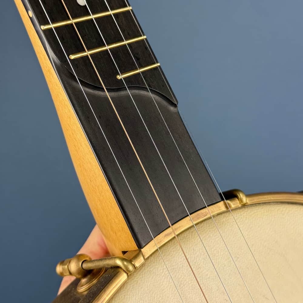 Rickard Custom 12' Brass Spunover Rim Banjo with Goat Skin Head Rickard 5 String Banjos
