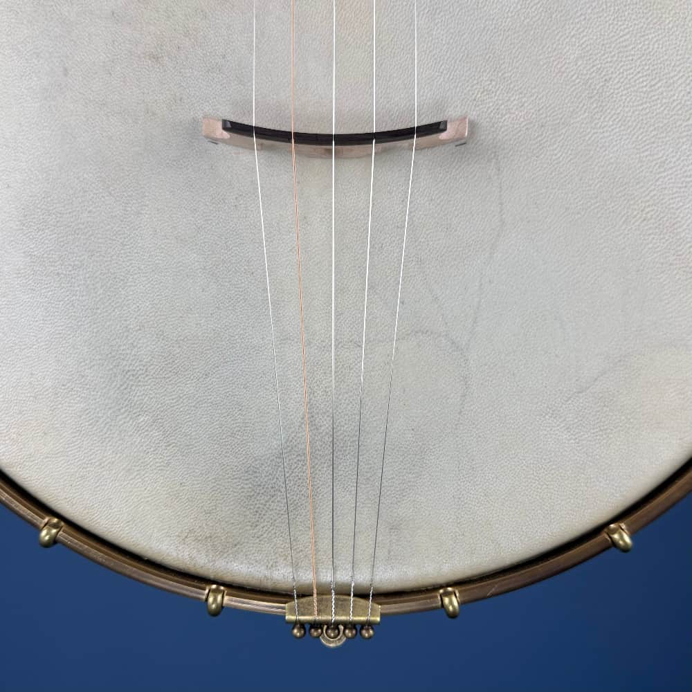 Rickard Custom 12' Brass Spunover Rim Banjo with Goat Skin Head Rickard 5 String Banjos