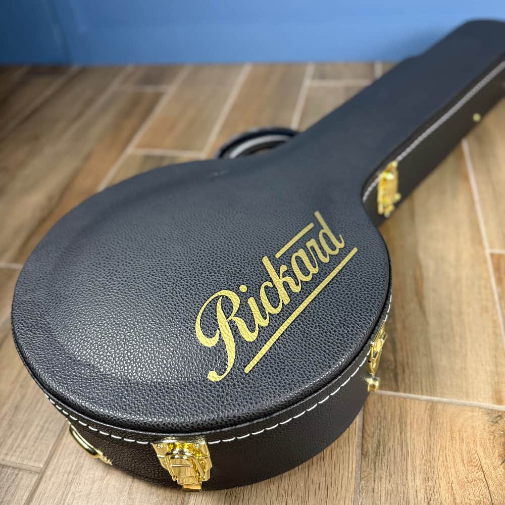 Rickard Custom 12' Brass Spunover Rim Banjo with Goat Skin Head Rickard 5 String Banjos