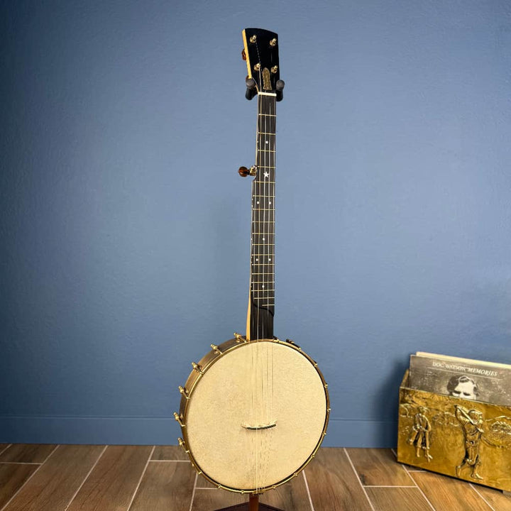 Rickard Custom 12' Brass Spunover Rim Banjo with Goat Skin Head Rickard 5 String Banjos