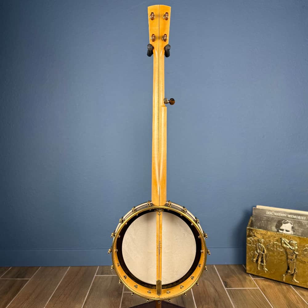 Rickard Custom 12' Brass Spunover Rim Banjo with Goat Skin Head Rickard 5 String Banjos