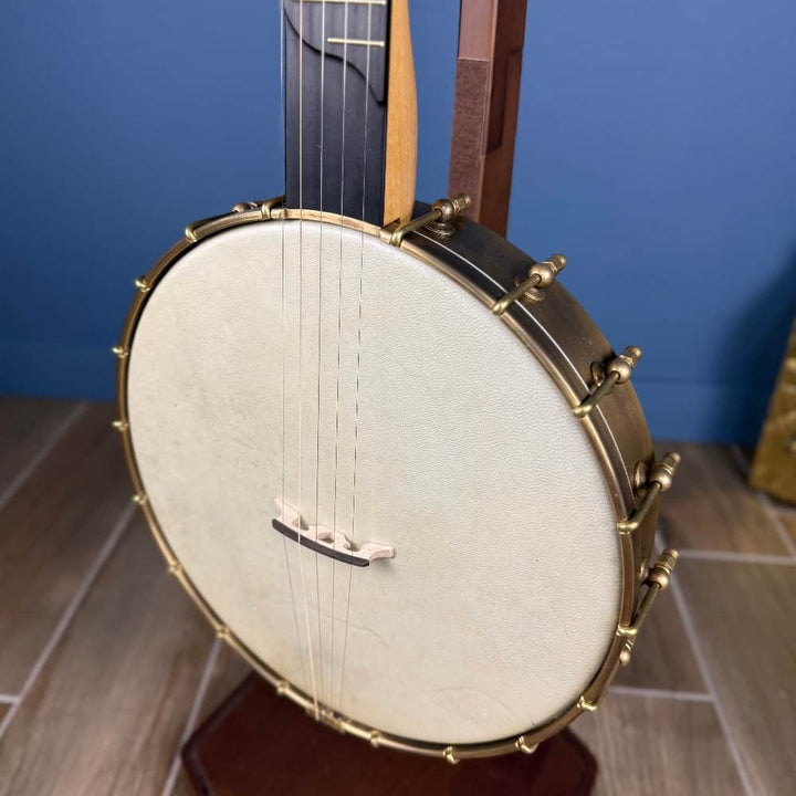 Rickard Custom 12' Brass Spunover Rim Banjo with Goat Skin Head Rickard 5 String Banjos