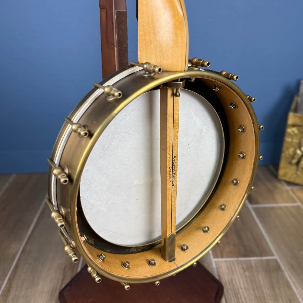 Rickard Custom 12' Brass Spunover Rim Banjo with Goat Skin Head Rickard 5 String Banjos