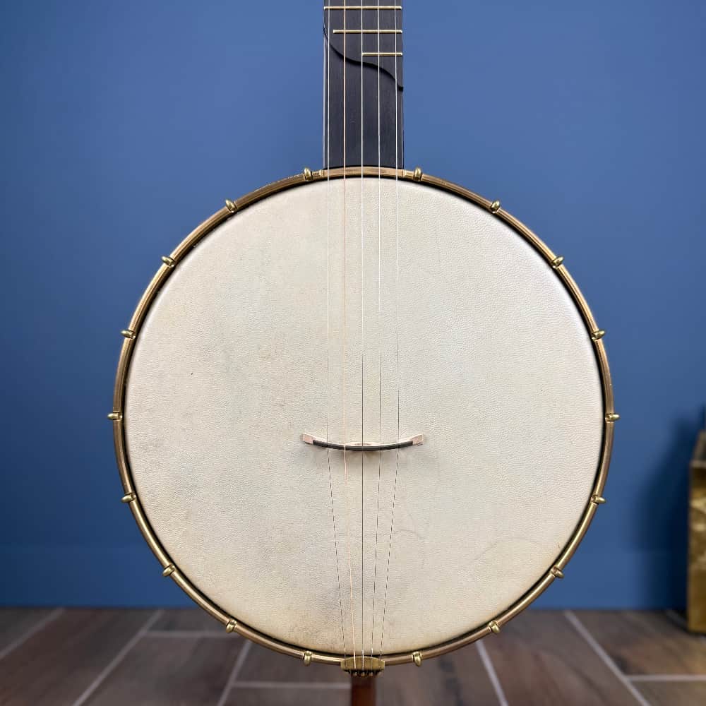 Rickard Custom 12' Brass Spunover Rim Banjo with Goat Skin Head Rickard 5 String Banjos