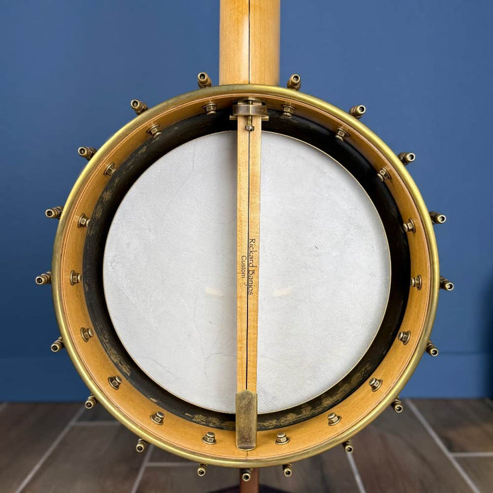 Rickard Custom 12' Brass Spunover Rim Banjo with Goat Skin Head Rickard 5 String Banjos
