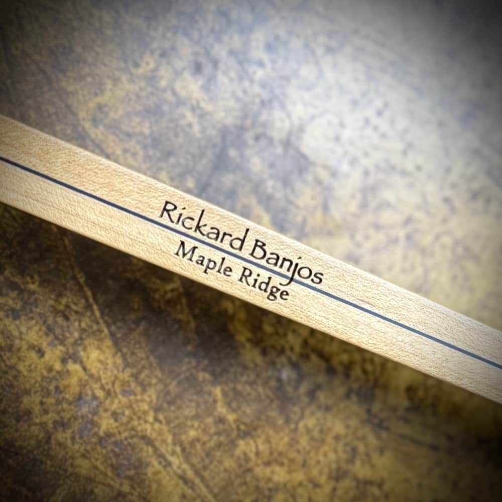 Rickard Custom Fretless Maple Ridge 12" Banjo with Goat Skin Head Rickard 5 String Banjos