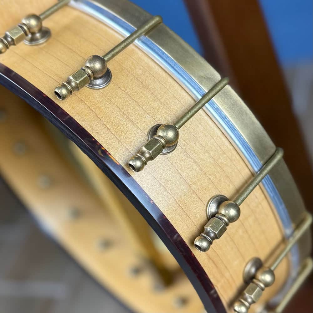 Rickard Dobson 11" Banjo with Antiqued Brass Hardware Rickard 5 String Banjos