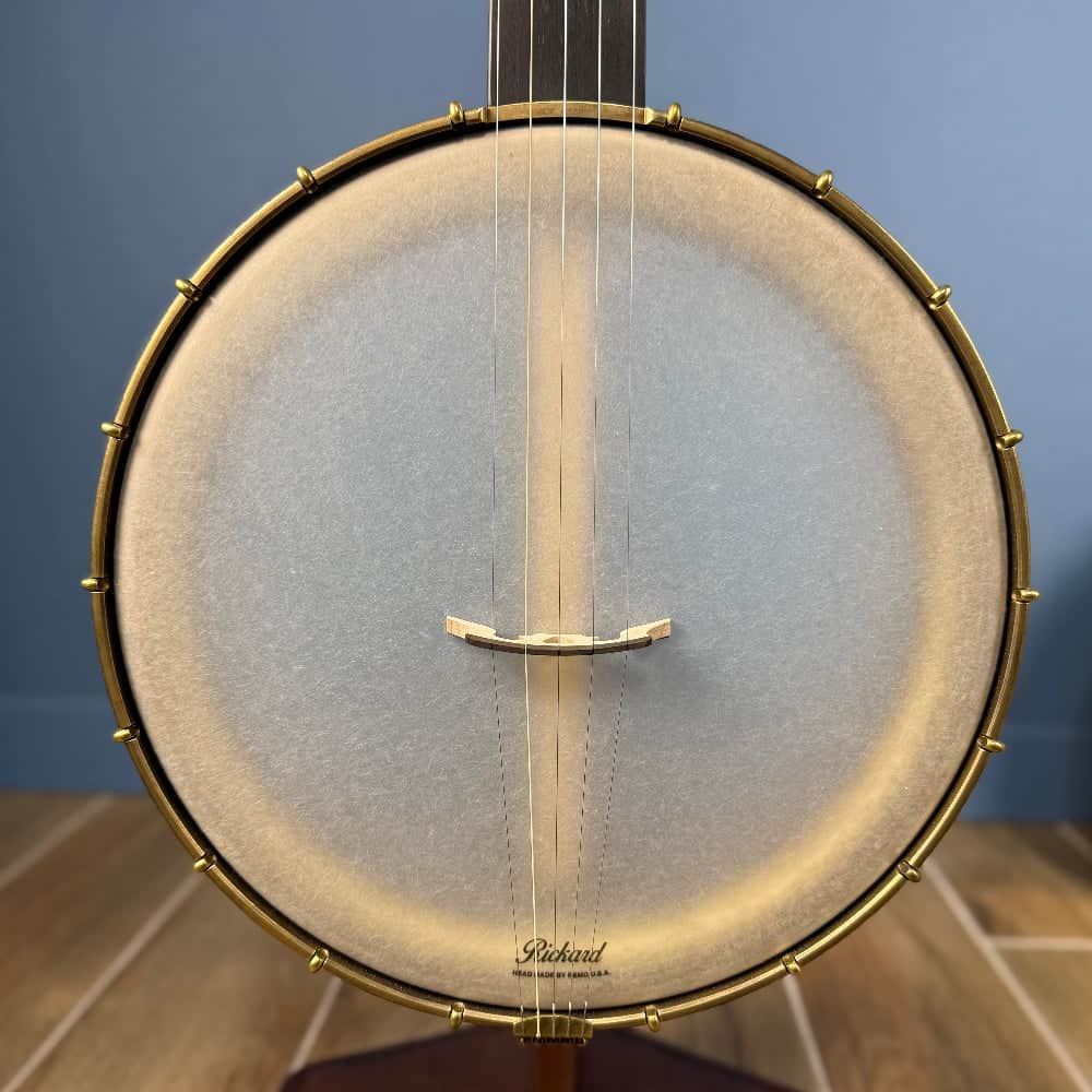 Rickard Dobson 12" Banjo with Antiqued Brass Hardware Rickard 5 String Banjos
