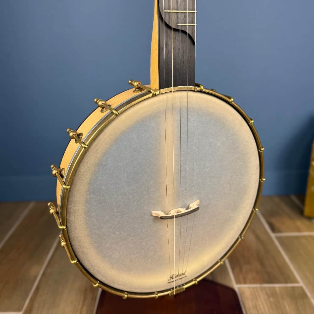 Rickard Dobson 12" Banjo with Antiqued Brass Hardware Rickard 5 String Banjos