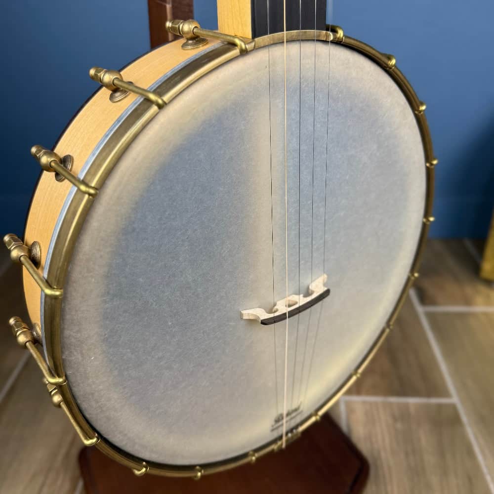 Rickard Dobson 12" Banjo with Antiqued Brass Hardware Rickard 5 String Banjos