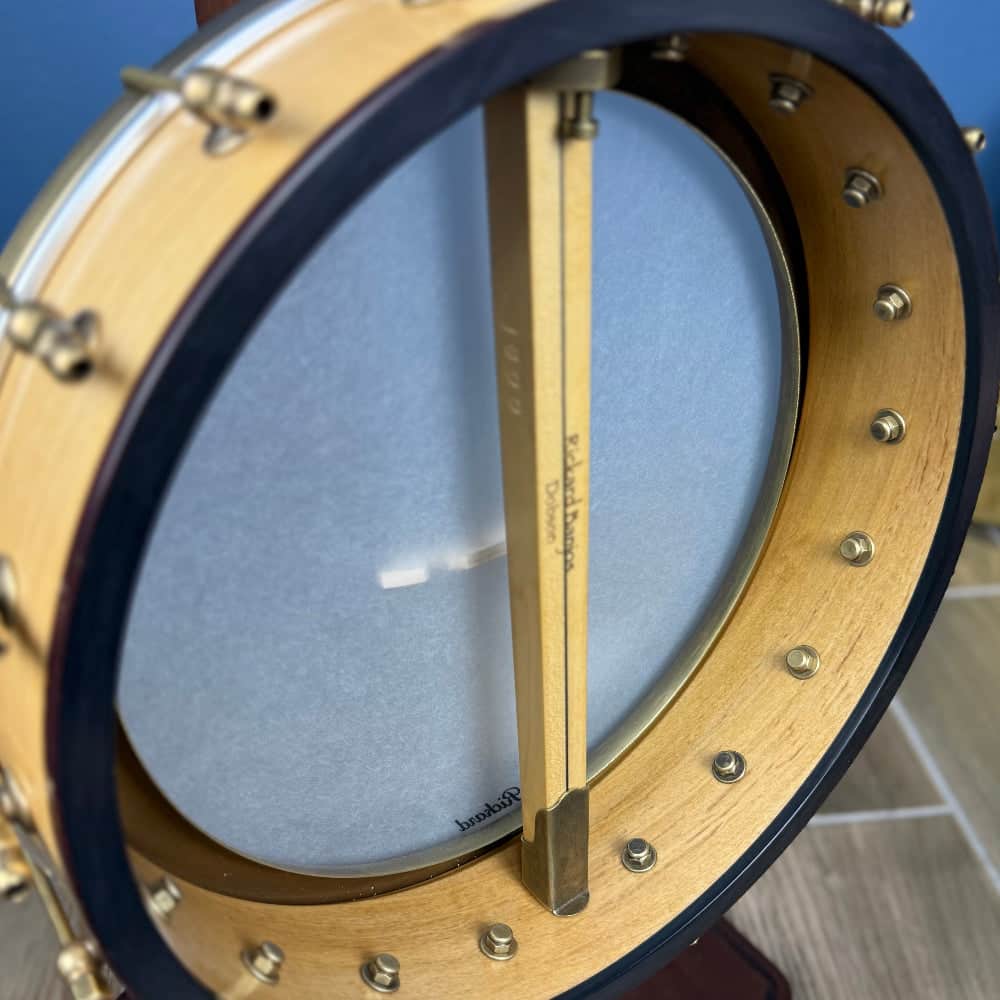 Rickard Dobson 12" Banjo with Antiqued Brass Hardware Rickard 5 String Banjos