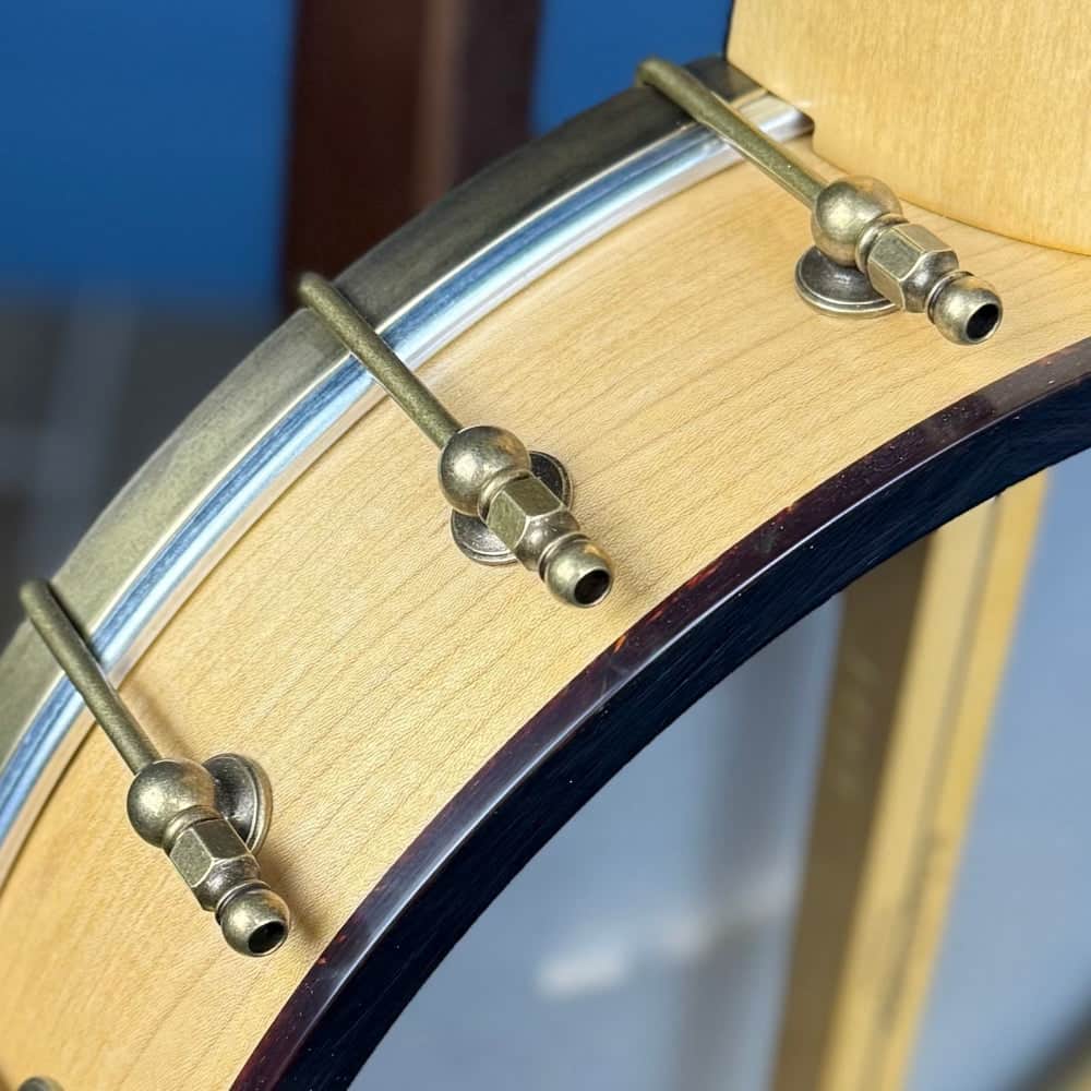 Rickard Dobson 12" Banjo with Antiqued Brass Hardware Rickard 5 String Banjos