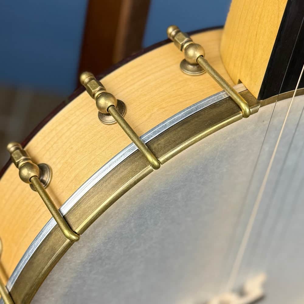 Rickard Dobson 12" Banjo with Antiqued Brass Hardware Rickard 5 String Banjos