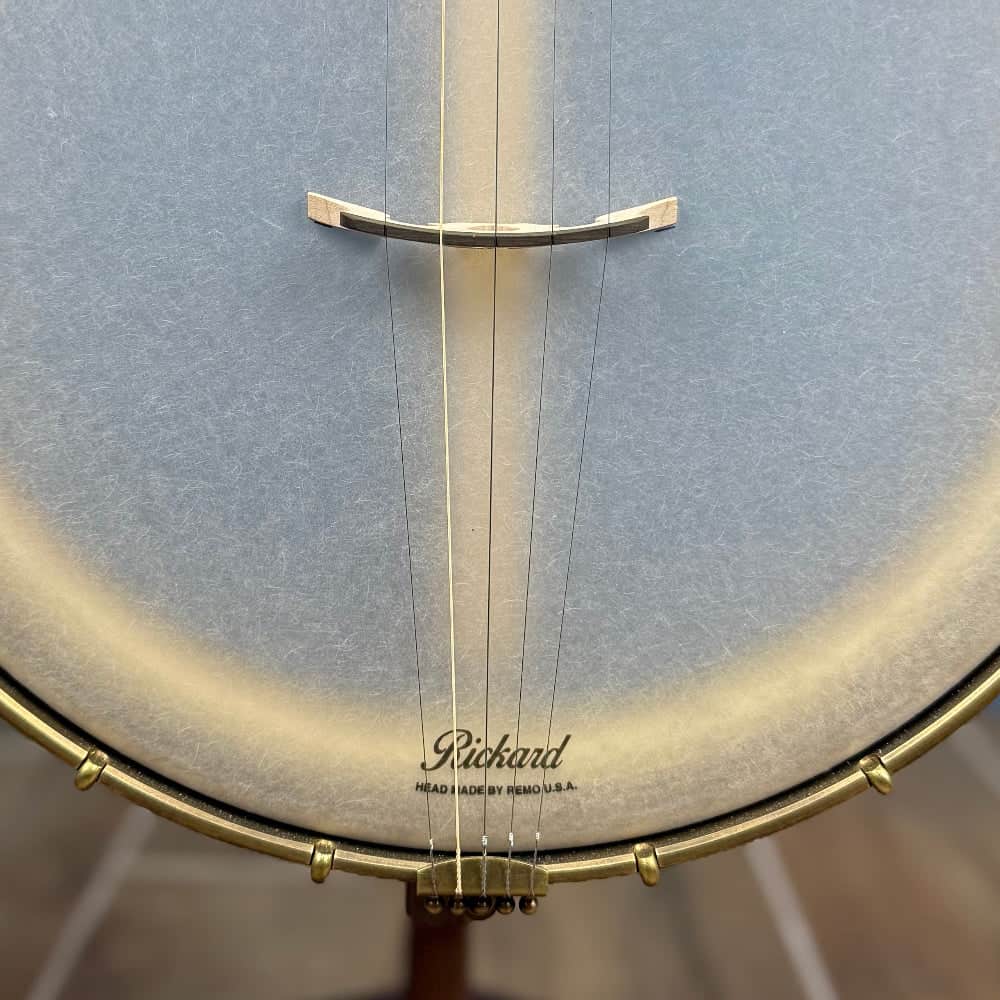 Rickard Dobson 12" Banjo with Antiqued Brass Hardware Rickard 5 String Banjos