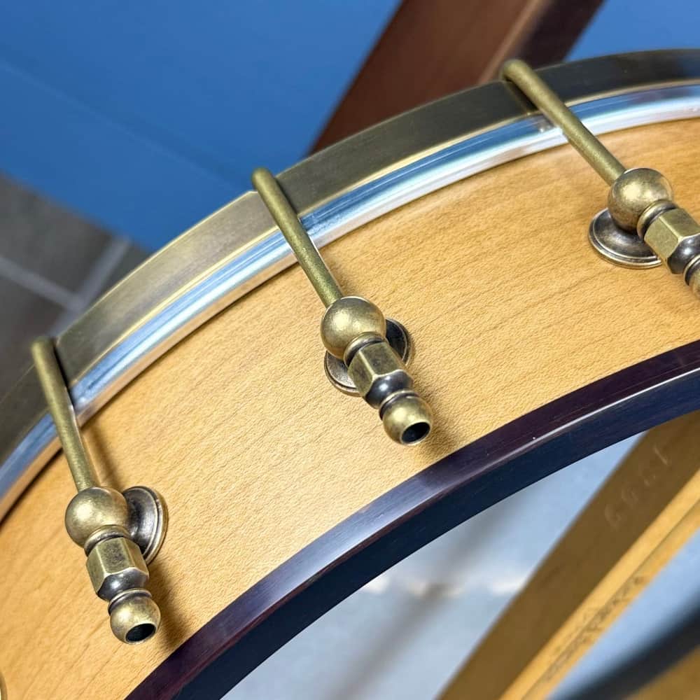 Rickard Dobson 12" Banjo with Antiqued Brass Hardware Rickard 5 String Banjos