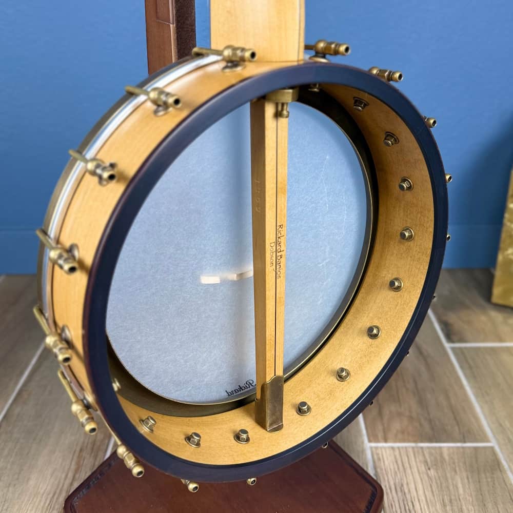 Rickard Dobson 12" Banjo with Antiqued Brass Hardware Rickard 5 String Banjos