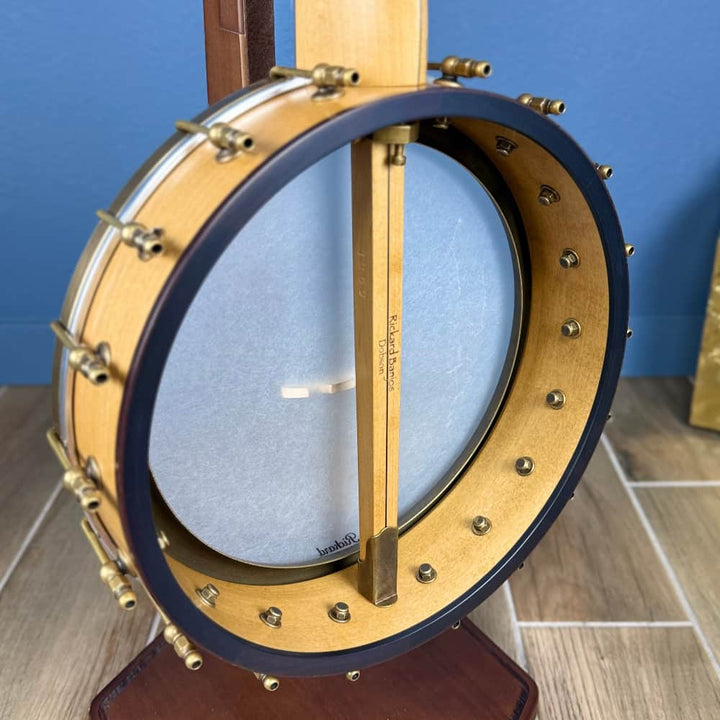 Rickard Dobson 12" Banjo with Antiqued Brass Hardware Rickard 5 String Banjos