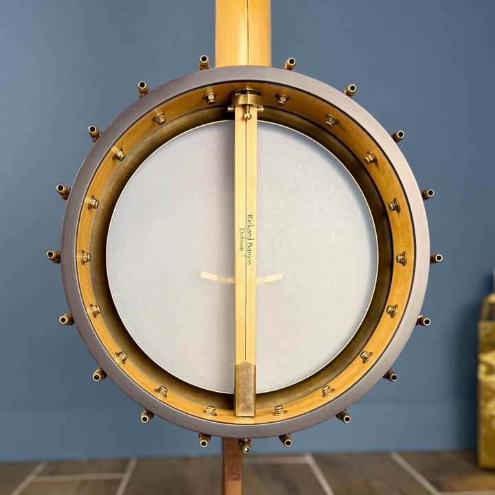 Rickard Dobson 12" Banjo with Antiqued Brass Hardware Rickard 5 String Banjos