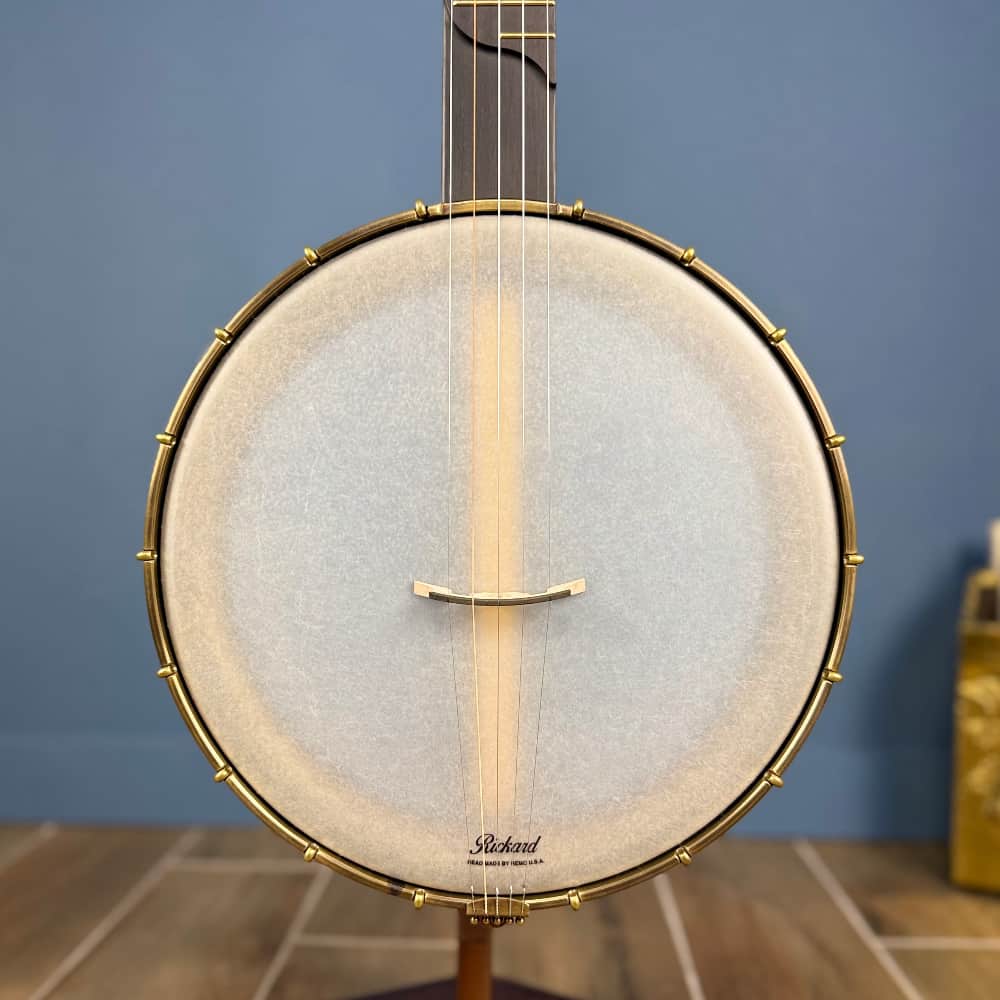 Rickard Dobson 12" Banjo with Antiqued Brass Hardware Rickard 5 String Banjos