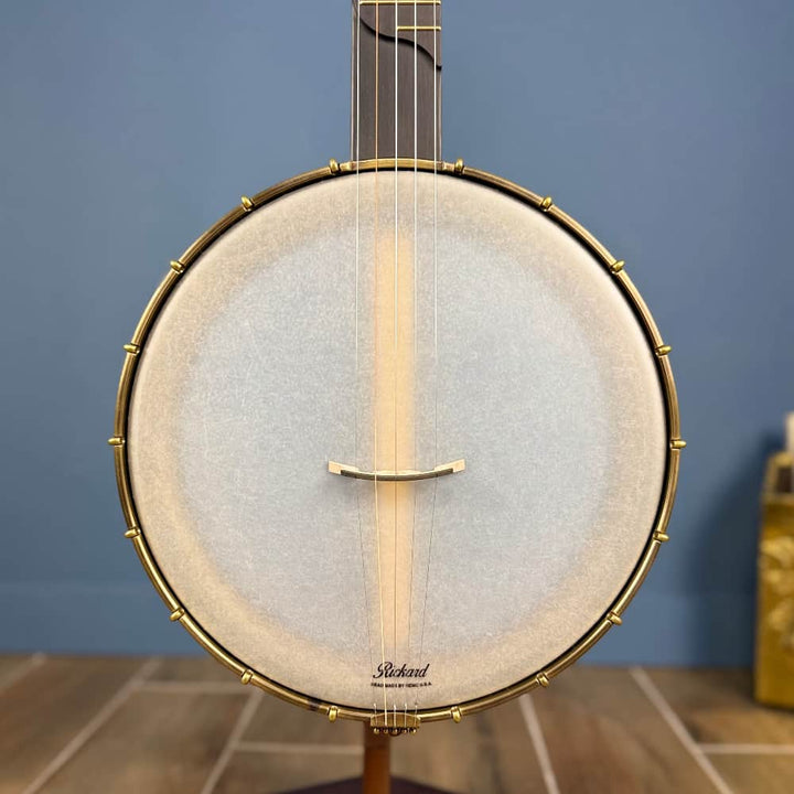 Rickard Dobson 12" Banjo with Antiqued Brass Hardware Rickard 5 String Banjos