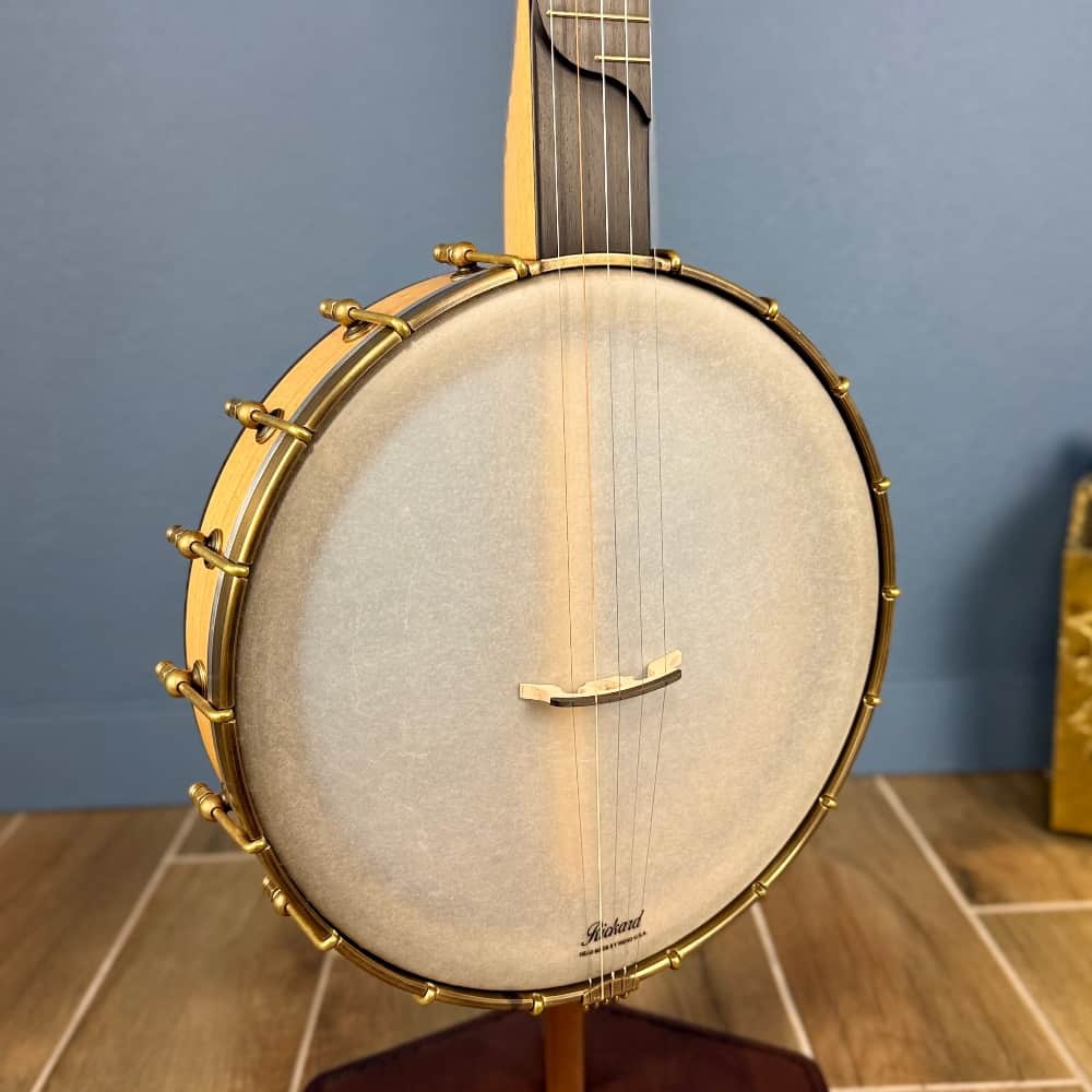 Rickard Dobson 12" Banjo with Antiqued Brass Hardware Rickard 5 String Banjos