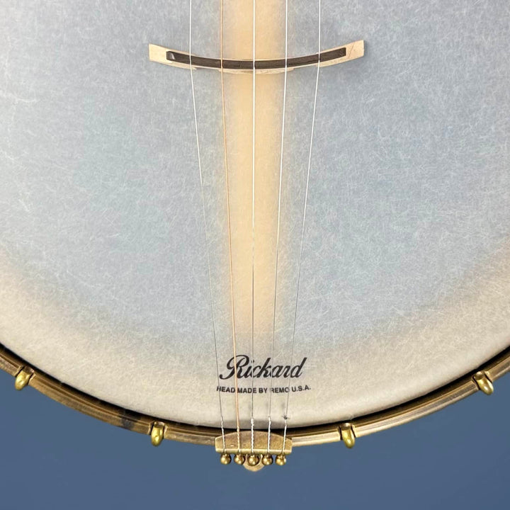 Rickard Dobson 12" Banjo with Antiqued Brass Hardware Rickard 5 String Banjos