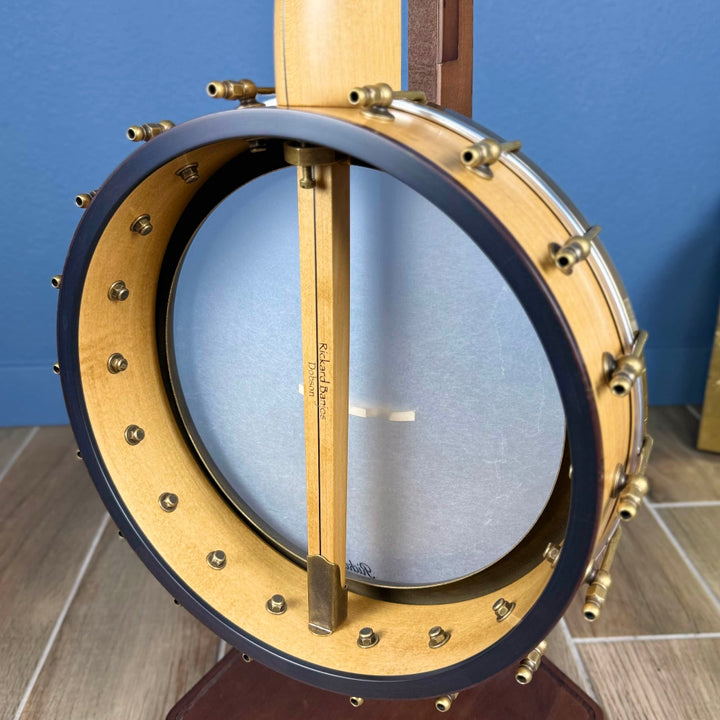 Rickard Dobson 12" Banjo with Antiqued Brass Hardware Rickard 5 String Banjos