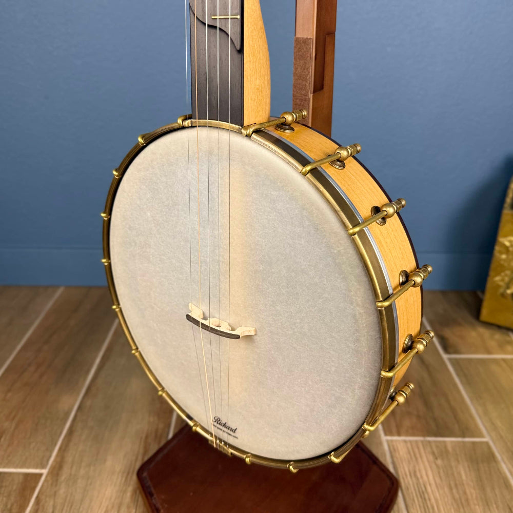Rickard Dobson 12" Banjo with Antiqued Brass Hardware Rickard 5 String Banjos