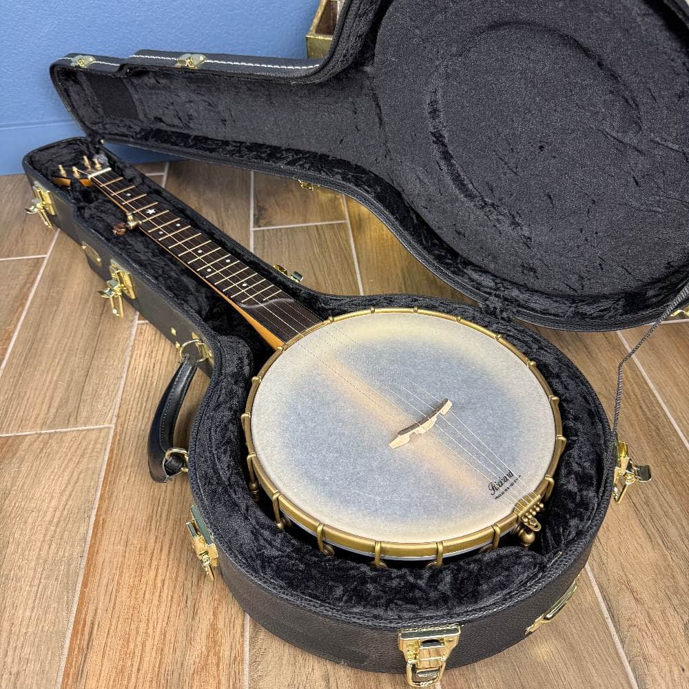 Rickard Maple Ridge 11" Banjo with Antiqued Brass Hardware #1848 Demo Rickard 5 String Banjos