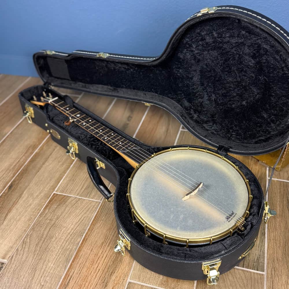 Rickard Maple Ridge 12" Banjo with Antiqued Brass Hardware Rickard 5 String Banjos