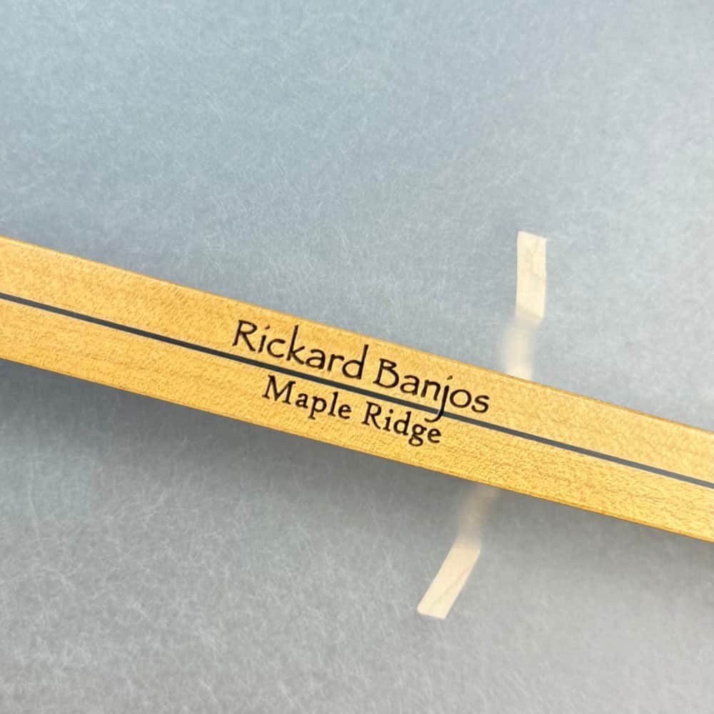 Rickard Maple Ridge 12" Banjo with Antiqued Brass Hardware Rickard 5 String Banjos